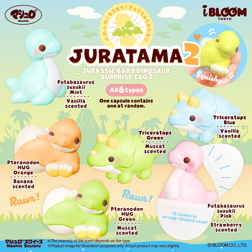 iBloom Squishy - JURATAMA2 Jurassic Baby Dinosaur Surprise Egg