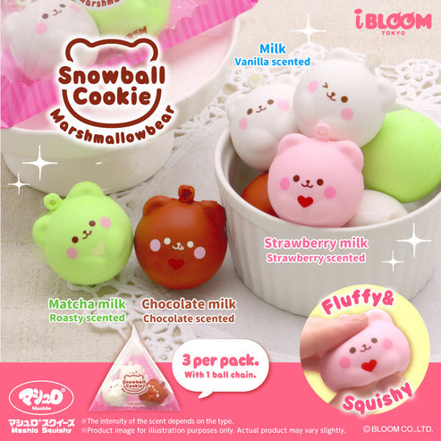 iBloom Squishy - Snowball Cookie Marshmallow Bear