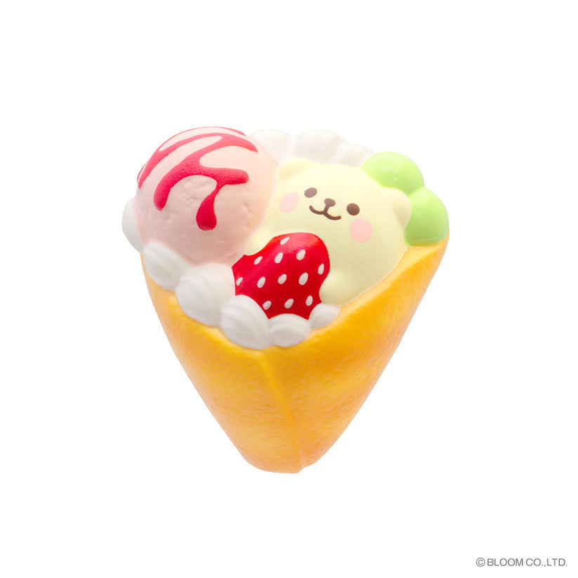 iBloom Squishy - Marshmallow Bear's Strawberry Crepe Mini