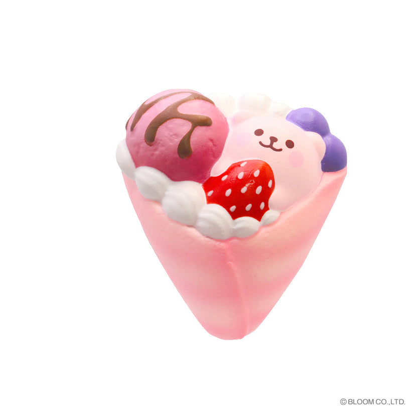 iBloom Squishy - Marshmallow Bear's Strawberry Crepe Mini