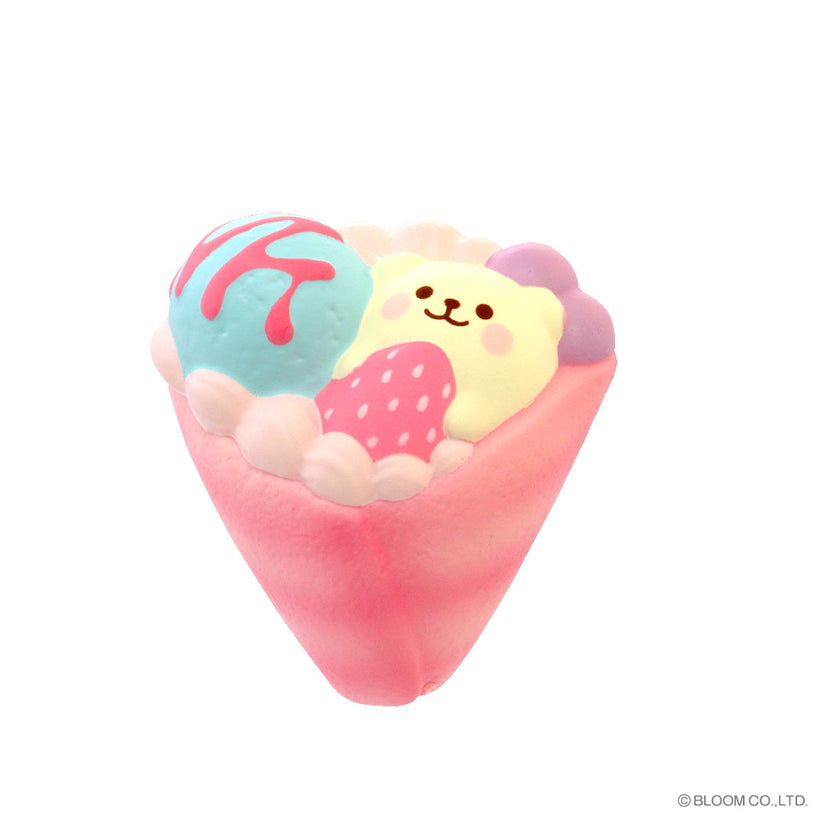 iBloom Squishy - Marshmallow Bear's Strawberry Crepe Mini