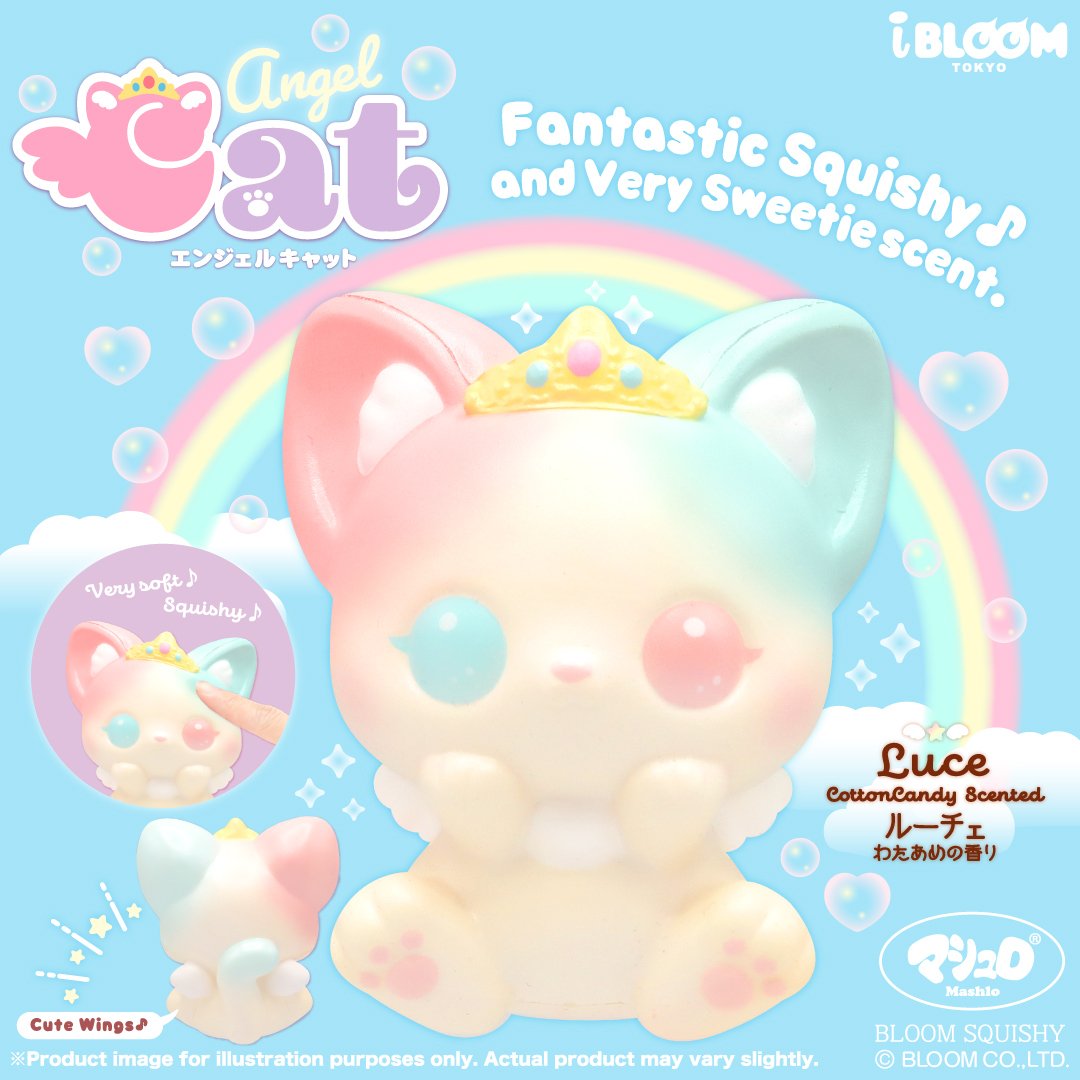 [Ship after 22 Feb] iBloom Squishy - Angel Cat (Luce)