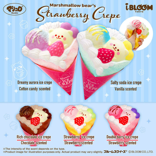 iBloom Squishy - Marshmallow bear's Strawberry Crepe